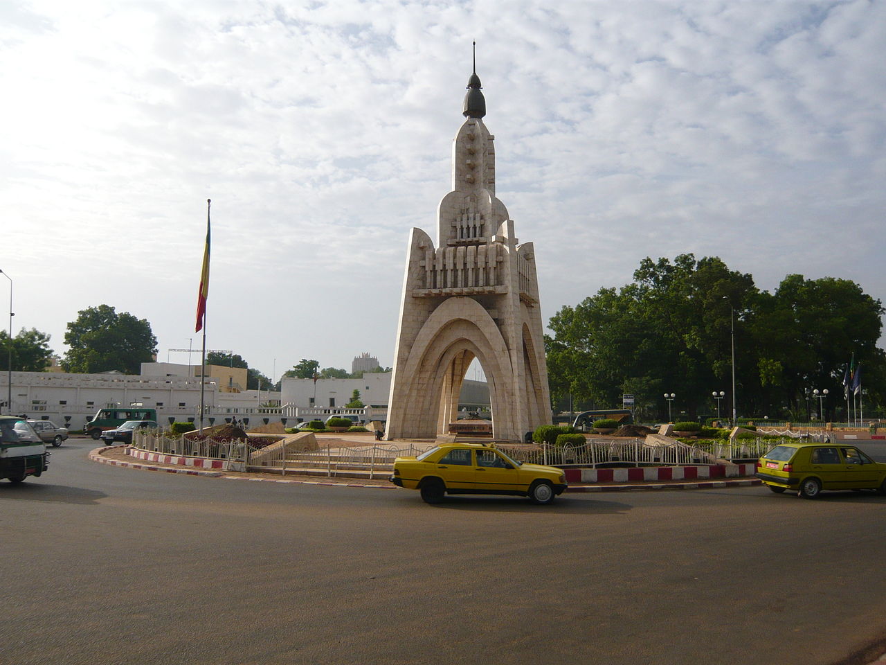 A monument commemorating Mali's independence from France