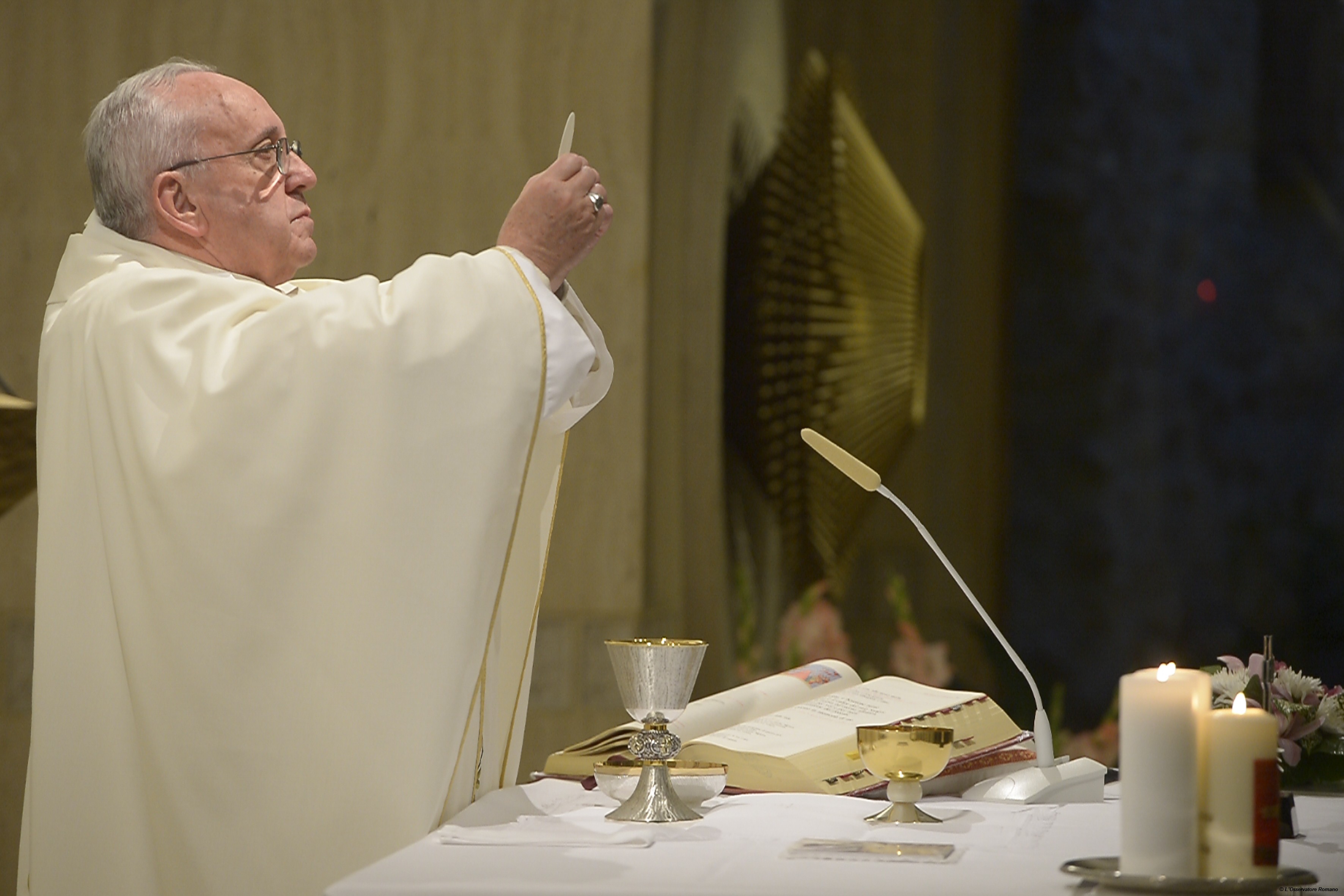 Pope Francis celebrates Morning Mass in the Domus Sanctae Marthae