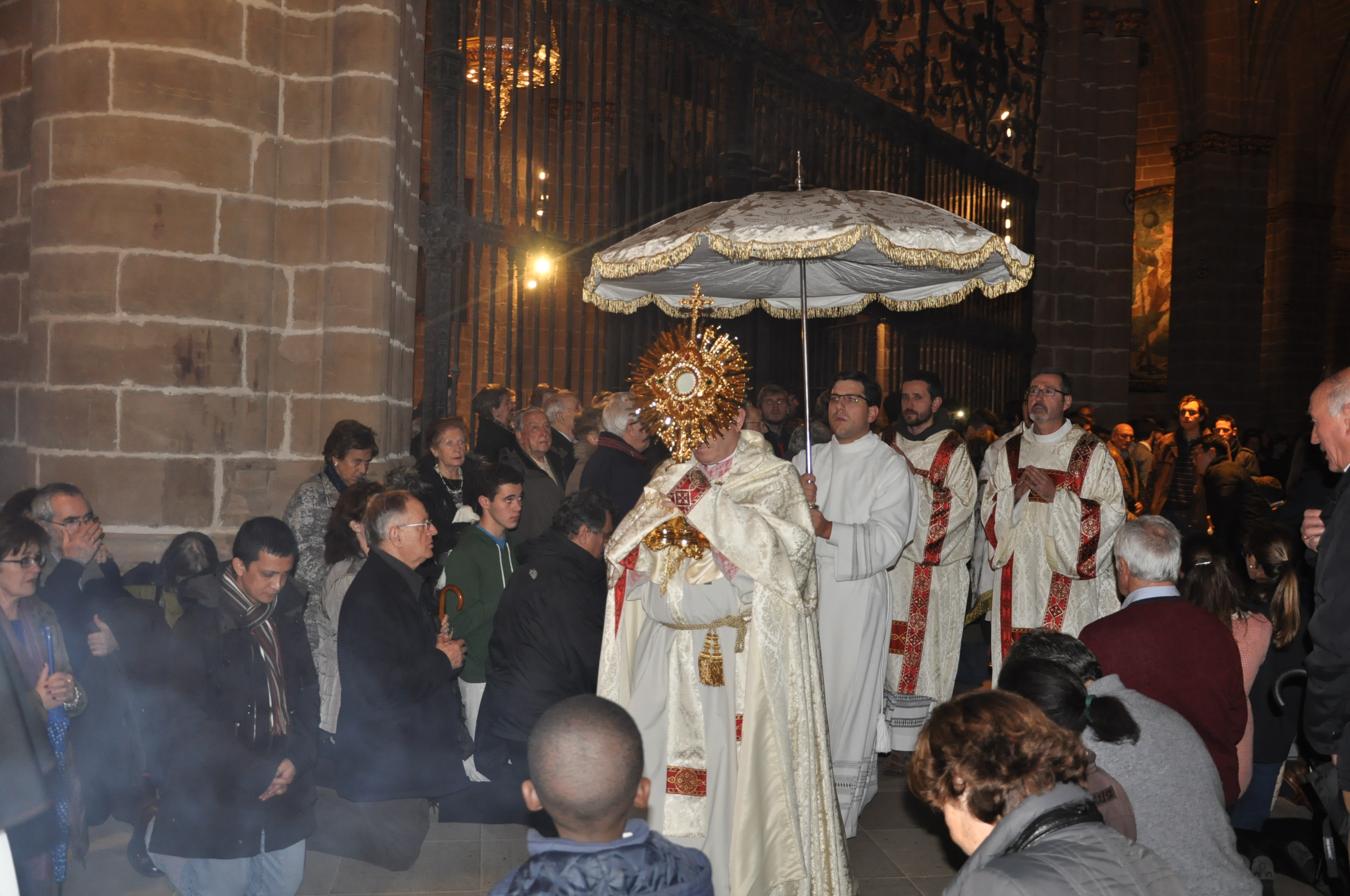 Mass of reparation in Pamplona Cathedral
