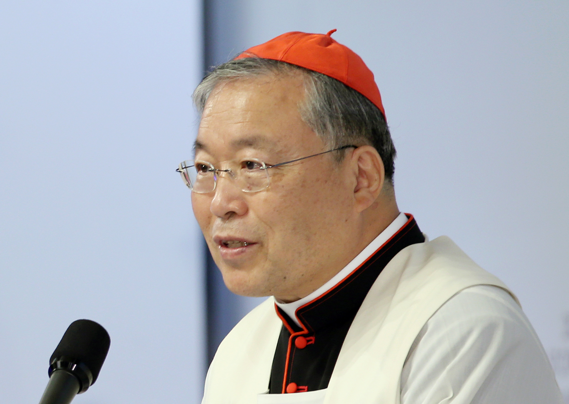 Archbishop of Seoul and Cardinal of Korea Andrew Yeom Soo-jung (Photo: August 13