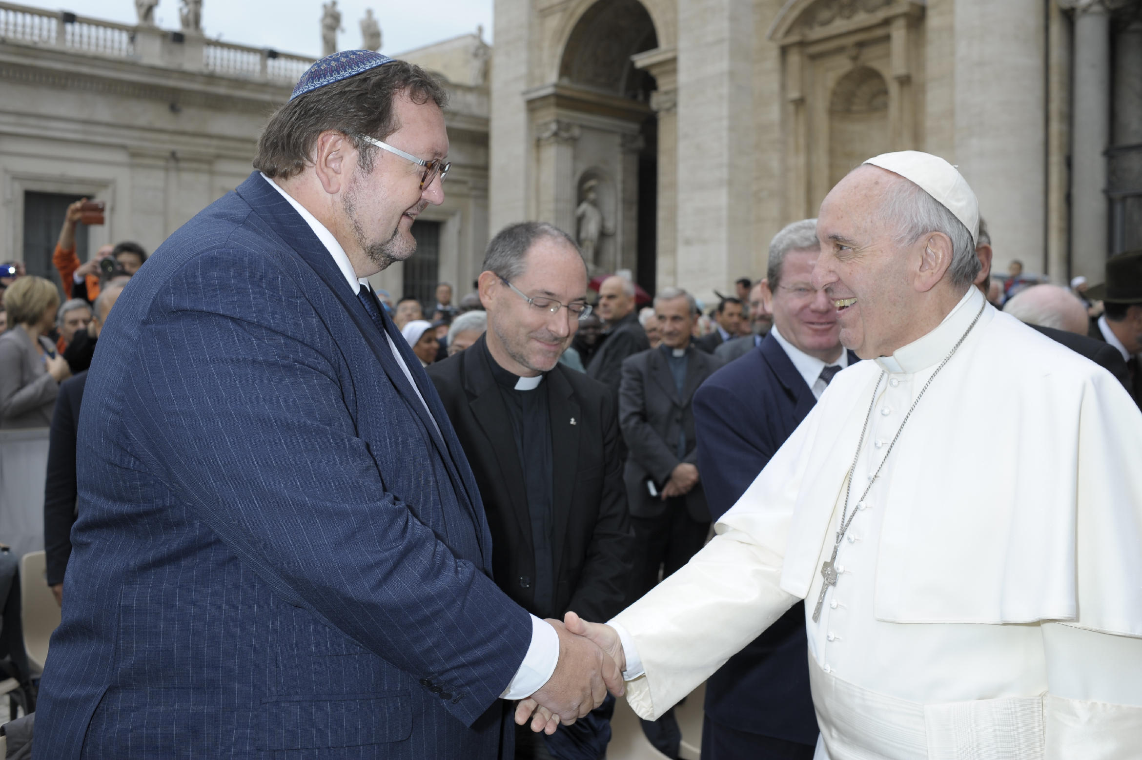 Pope Francis meets Rabbi Walter Homolka
