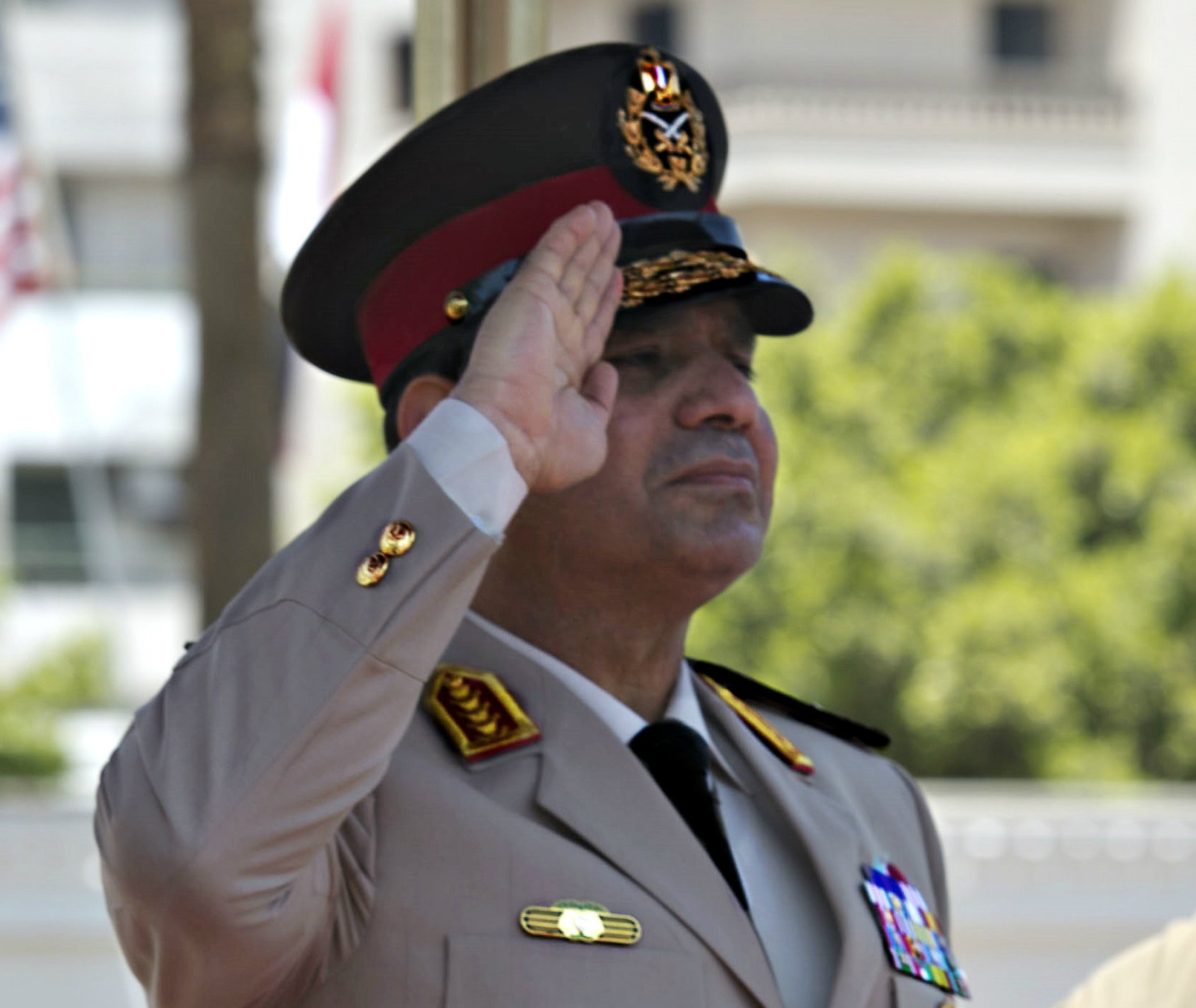 Current Egyptian President Abdel Fatah Al Sisi (°1954)(Photo: 24 April 2013)