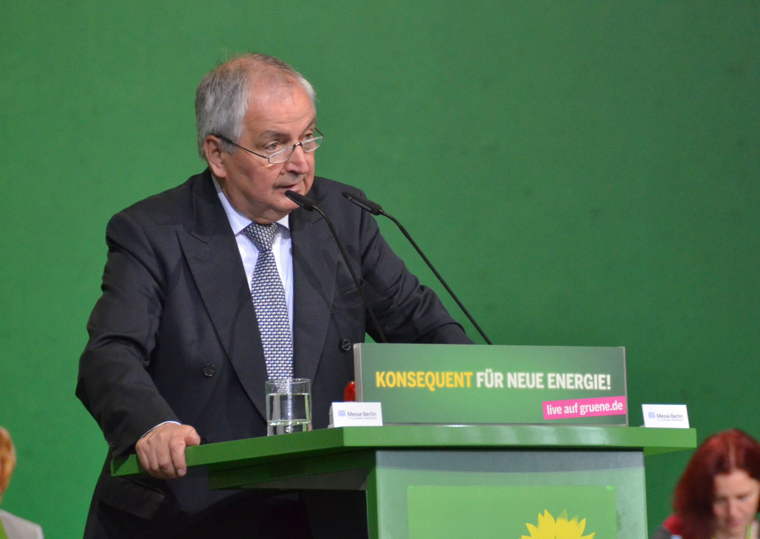 The German politician (CDU) and environmental politics expert Klaus Töpfer during a speech given in Berlin