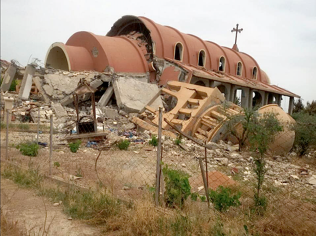 Church of Holy Mary in Tal Nasri destructed by IS