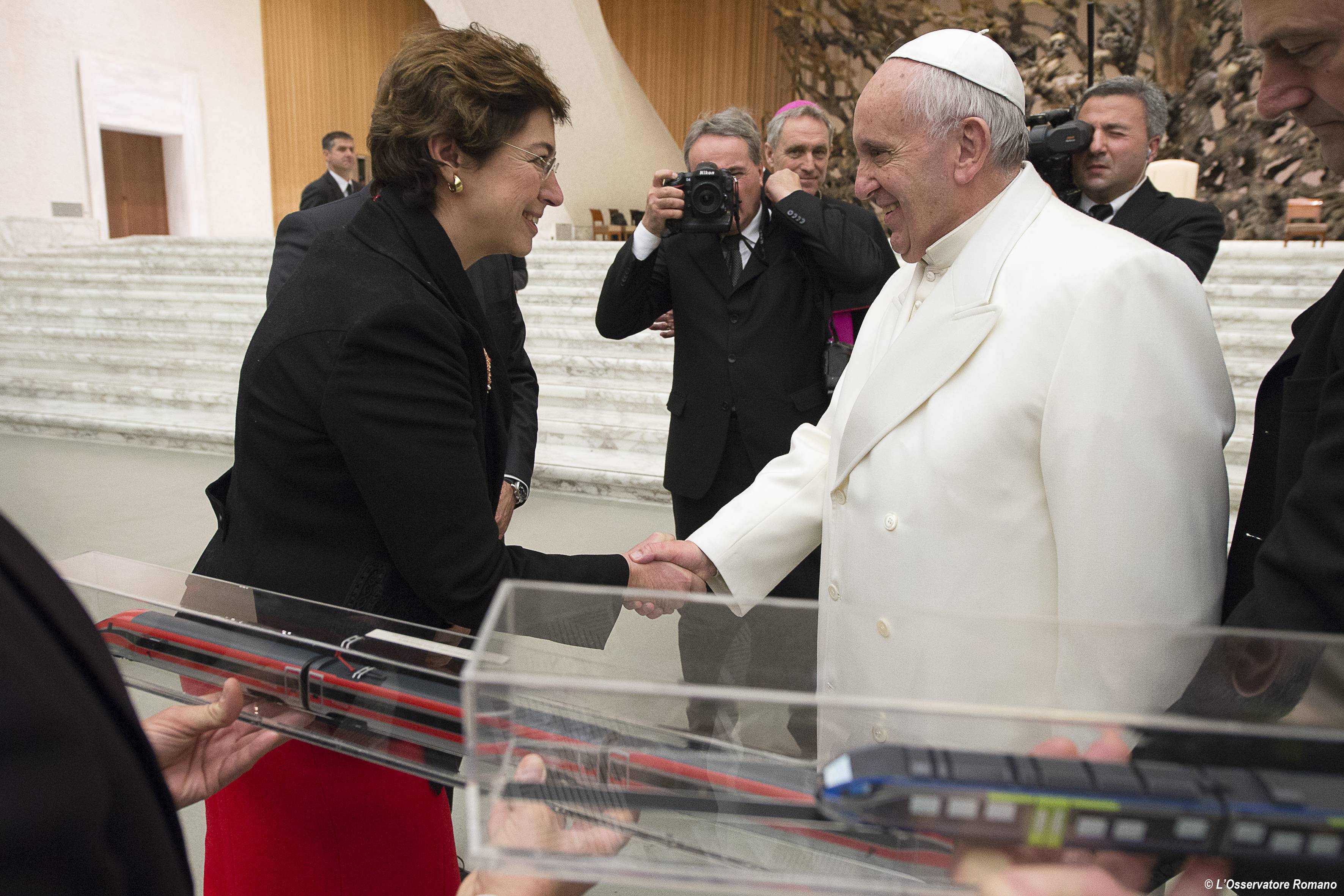 Pope Francis received managers